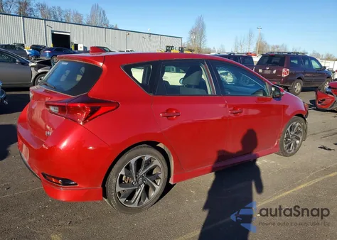 2016 Scion Im Base из США, поврежденный, VIN JTNKARJEXGJ502910